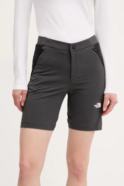 Turistické šortky The North Face Felik Slim šedá farba, vzorované, stredne vysoký pás, NF0A8BT4MN81