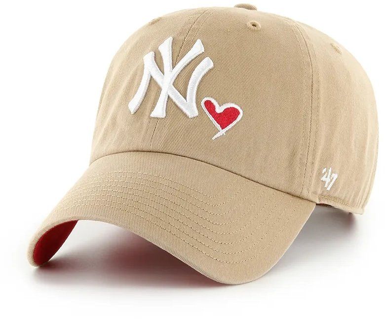 Šiltovka 47 brand MLB New York Yankees béžová farba, jednofarebná, B-ICONC17GWS-KH