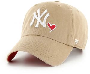 Šiltovka 47 brand MLB New York Yankees béžová farba, jednofarebná, B-ICONC17GWS-KH
