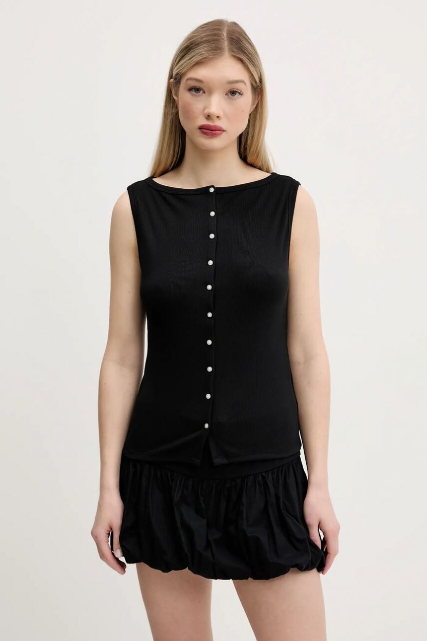 Top Abercrombie & Fitch čierna farba, KI139-5175