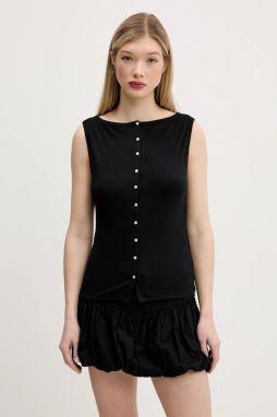 Top Abercrombie & Fitch čierna farba, KI139-5175