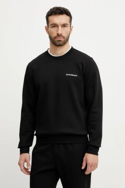 Mikina Emporio Armani Underwear pánska, čierna farba, jednofarebná, EM000520 AF10790
