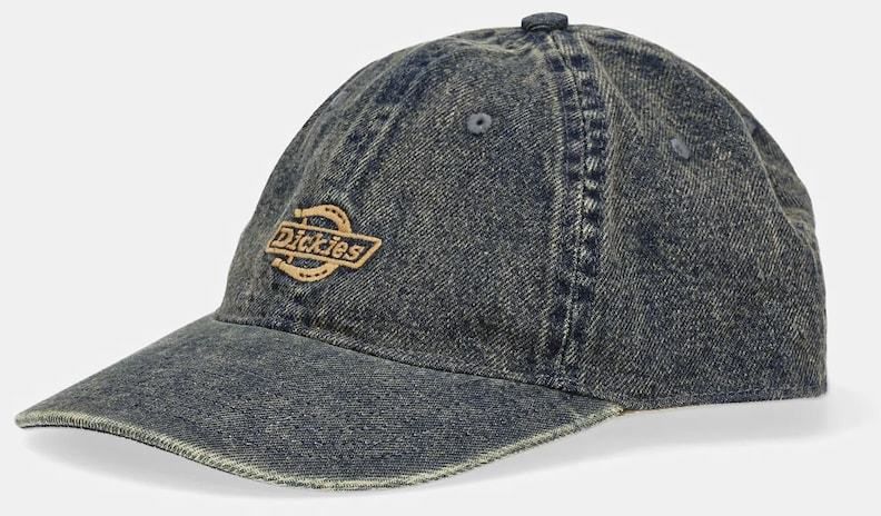 Džínsová šiltovka Dickies tmavomodrá farba, s nášivkou, DK0A867HK581