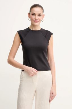 Bavlnený top Calvin Klein čierna farba, K20K208422