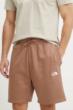 Šortky The North Face Essential Relaxed pánske, hnedá farba, NF0A8C2G6IH1