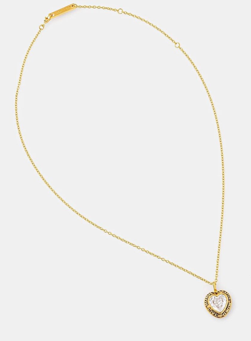 Strieborný náhrdelník AMBUSH Heart Class Ring Charm Necklace 12114803