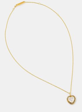 Strieborný náhrdelník AMBUSH Heart Class Ring Charm Necklace 12114803
