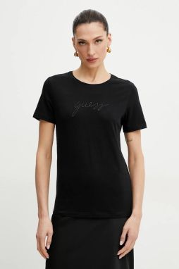 Tričko Guess dámske, čierna farba, O5GI02 KBBU1