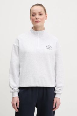 Mikina Guess NIGELLA dámska, šedá farba, melanžová, V5GQ06 KCS01