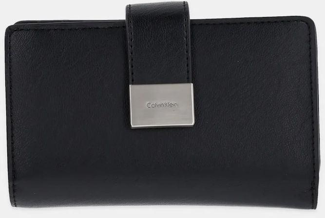 Peňaženka Calvin Klein dámska, čierna farba, K60K612961