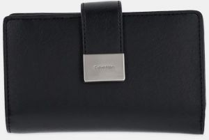 Peňaženka Calvin Klein dámska, čierna farba, K60K612961