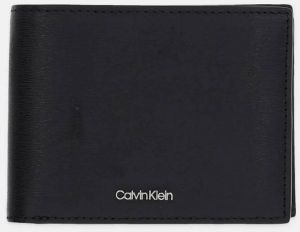 Peňaženka Calvin Klein pánska, čierna farba, K50K512863