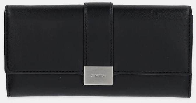 Peňaženka Calvin Klein dámska, čierna farba, K60K612964