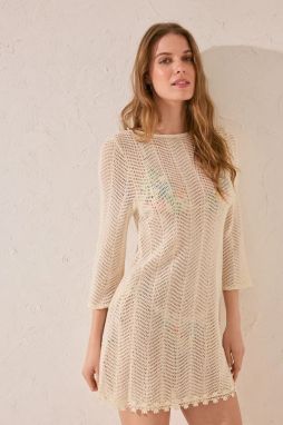 Plážové šaty women'secret béžová farba, 5549930