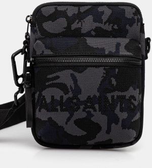 Malá taška AllSaints FALCON KNIT čierna farba, M022XC