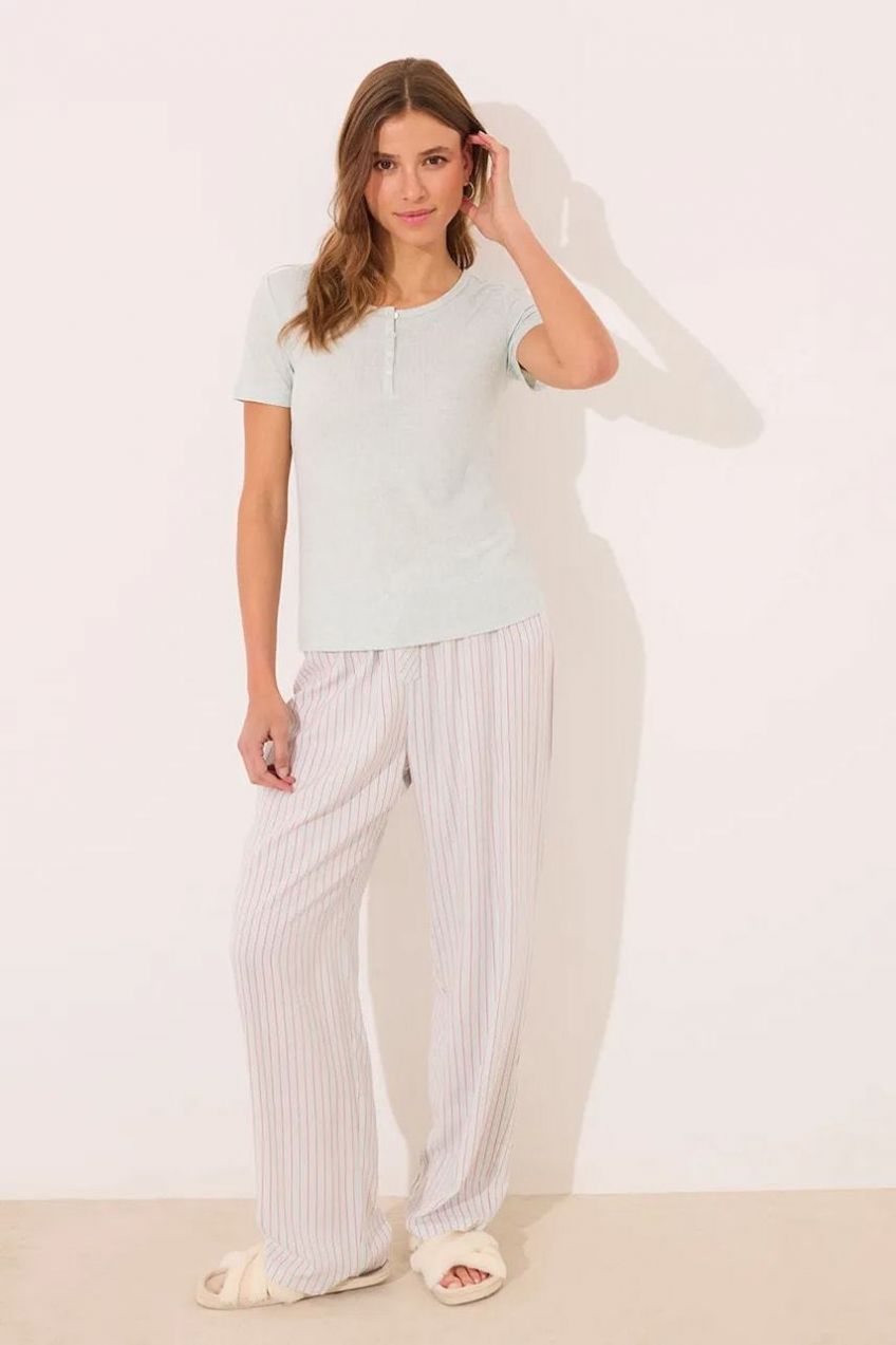 Pyžamo women'secret dámske, zelená farba, 3599185