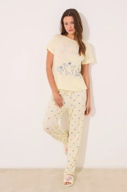 Pyžamo women'secret dámske, žltá farba, 3139869