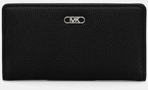 Kožená peňaženka MICHAEL Michael Kors dámska, čierna farba, 32S5S8EF3L