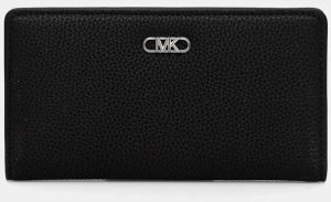 Kožená peňaženka MICHAEL Michael Kors dámska, čierna farba, 32S5S8EF3L