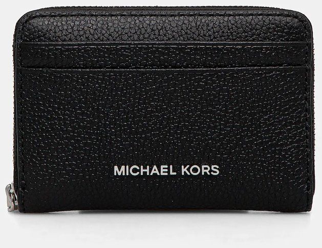 Kožená peňaženka MICHAEL Michael Kors dámska, čierna farba, 32T4SJ6Z5L