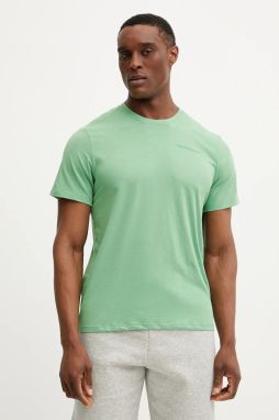 Tričko Peak Performance pánsky, zelená farba, jednofarebný