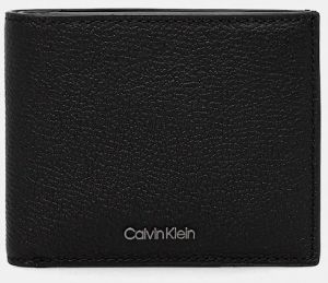 Kožená peňaženka Calvin Klein pánska, čierna farba, K50K512867