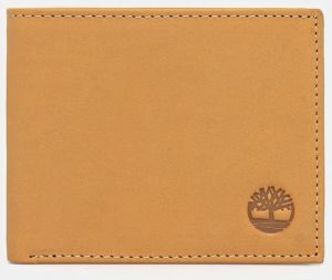 Kožená peňaženka Timberland pánska, béžová farba, TB0A2MHK2311
