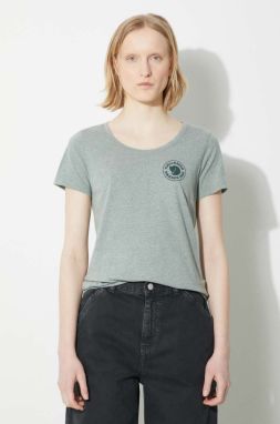 Tričko Fjallraven 1960 Logo T-shirt W dámske, zelená farba, F83513.614.999