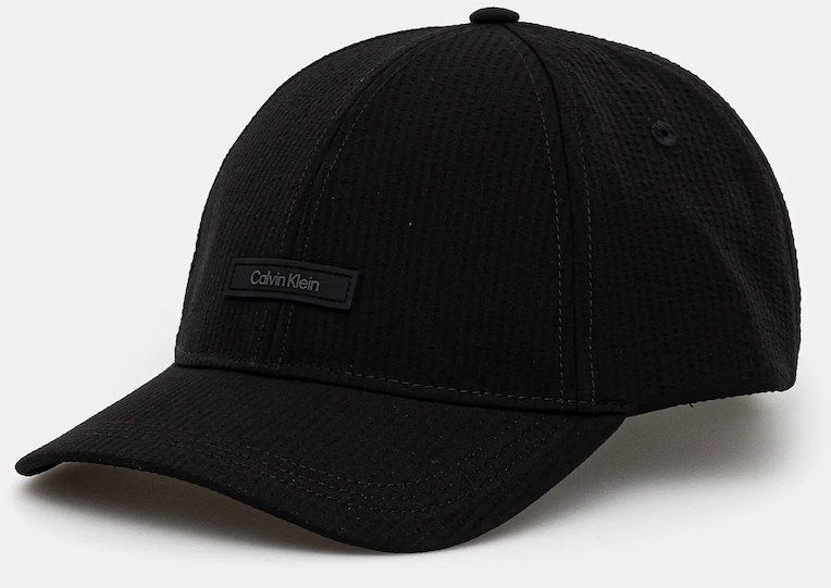 Šiltovka Calvin Klein pánske, čierna farba, s nášivkou, K50K512974