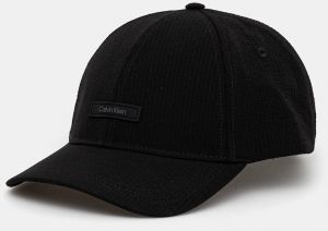 Šiltovka Calvin Klein pánske, čierna farba, s nášivkou, K50K512974