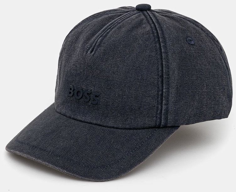 Šiltovka BOSS Orange pánske, tmavomodrá farba, jednofarebná, 50535397