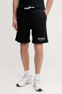 Šortky Karl Lagerfeld pánske, čierna farba, A2M44002