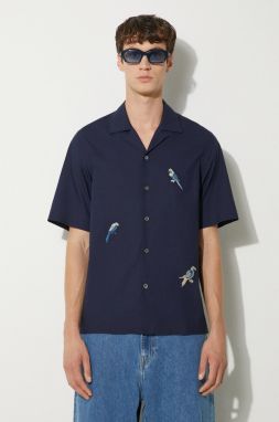 Bavlnená košeľa Paul Smith pánska, tmavomodrá farba, regular, M1R-905UE-N01592