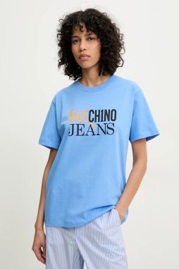 Bavlnené tričko Moschino Jeans dámske, 0712 3732