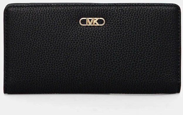 Kožená peňaženka MICHAEL Michael Kors dámska, čierna farba, 32S5G8EF3L