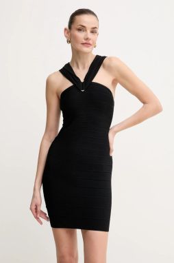 Šaty Herve Leger Celine čierna farba, mini, priliehavá, RMB8513637