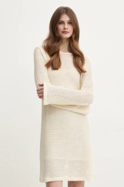 Šaty Marella FEMME béžová farba, mini, áčkový strih, 2513621104200