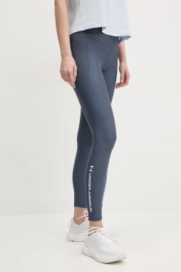 Tréningové legíny Under Armour dámske, tmavomodrá farba, s potlačou, 6001621