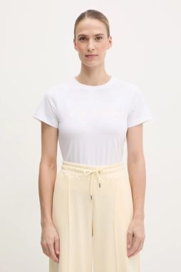 Tričko Guess KAMELIE dámske, biela farba, V5GI15 J1314