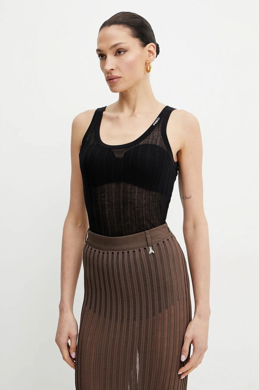 Top Pinko čierna farba, 105149 A2LS
