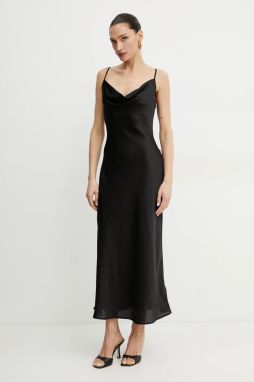 Šaty Guess NEW AKILINA čierna farba, maxi, priliehavá, W5GK85 WH9C2