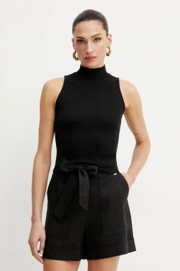 Top Guess PRISCILLA čierna farba, s polorolákom, W4BP57 KCNV2