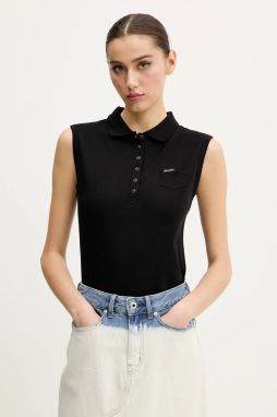 Top Guess Jeans čierna farba, W5GP24 KCYR1