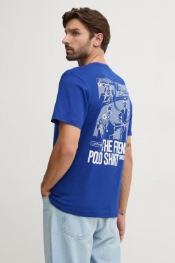 Bavlnené tričko Lacoste pánske, s potlačou, TH7363