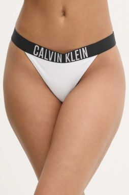 Brazílske plavkové nohavičky Calvin Klein biela farba, KW0KW02753