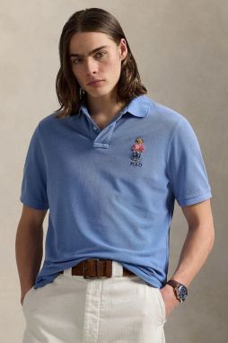 Bavlnené polo tričko Polo Ralph Lauren pánske, jednofarebné, 710969629