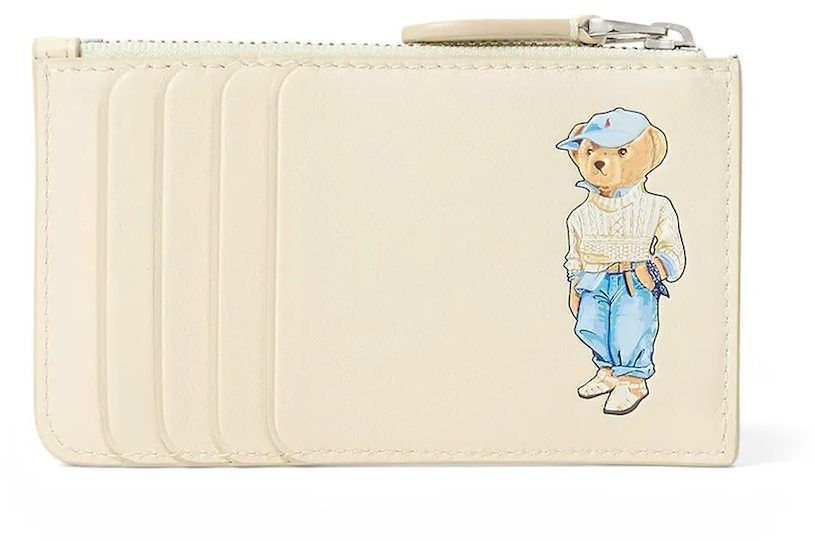 Kožená peňaženka Polo Ralph Lauren dámska, béžová farba, 427967718