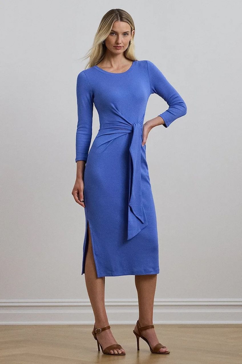 Šaty Lauren Ralph Lauren midi, priliehavá, 250975027