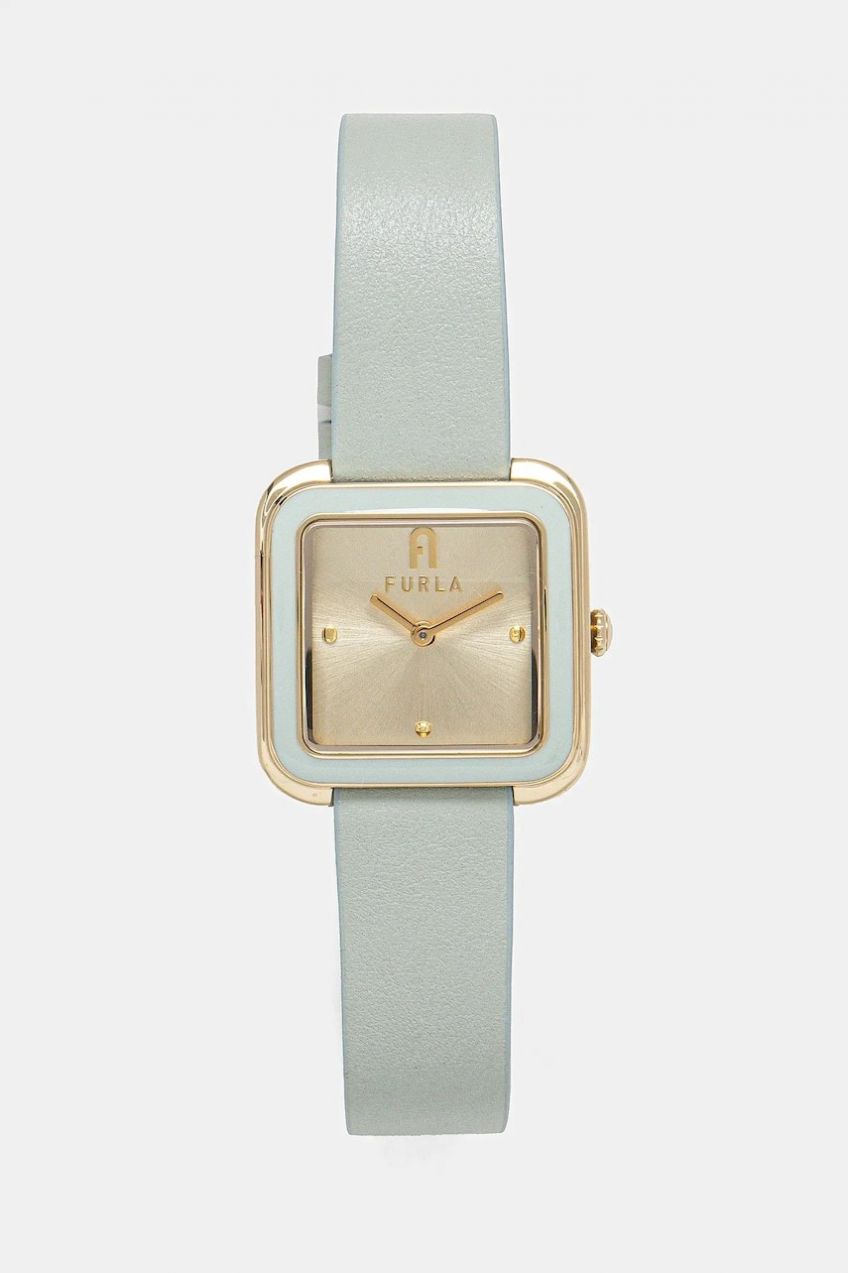Hodinky Furla HERITAGE dámske, zelená farba, WW00058009L2