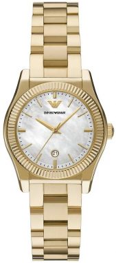 Hodinky Emporio Armani FEDERICA dámske, zlatá farba, AR11657